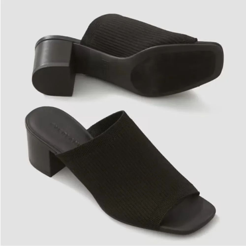 New Everlane The Glove Mule in ReKnit Black Size 11